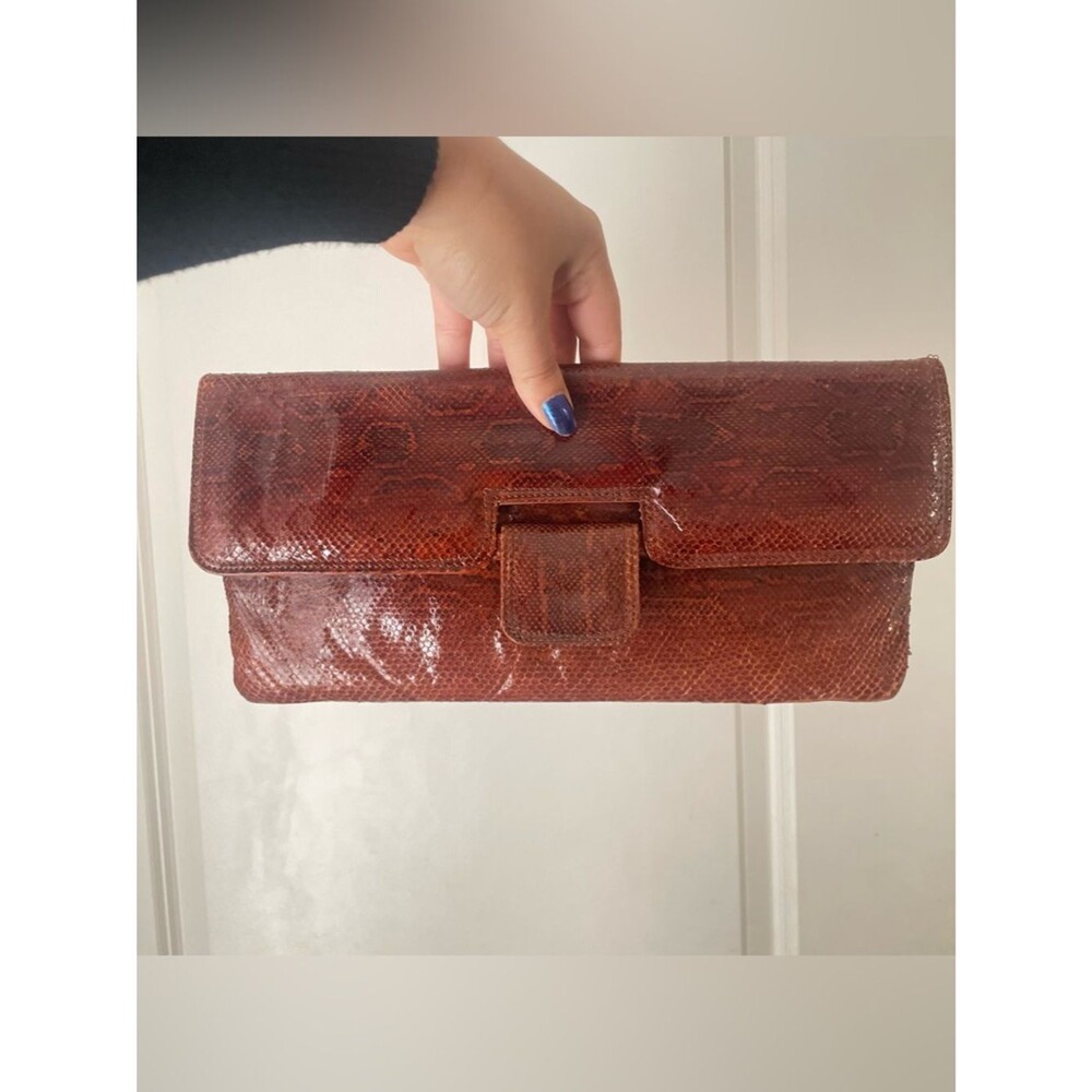 VTG 50s Rosenfeld Genuine Python enveloped Clutch - Rare
